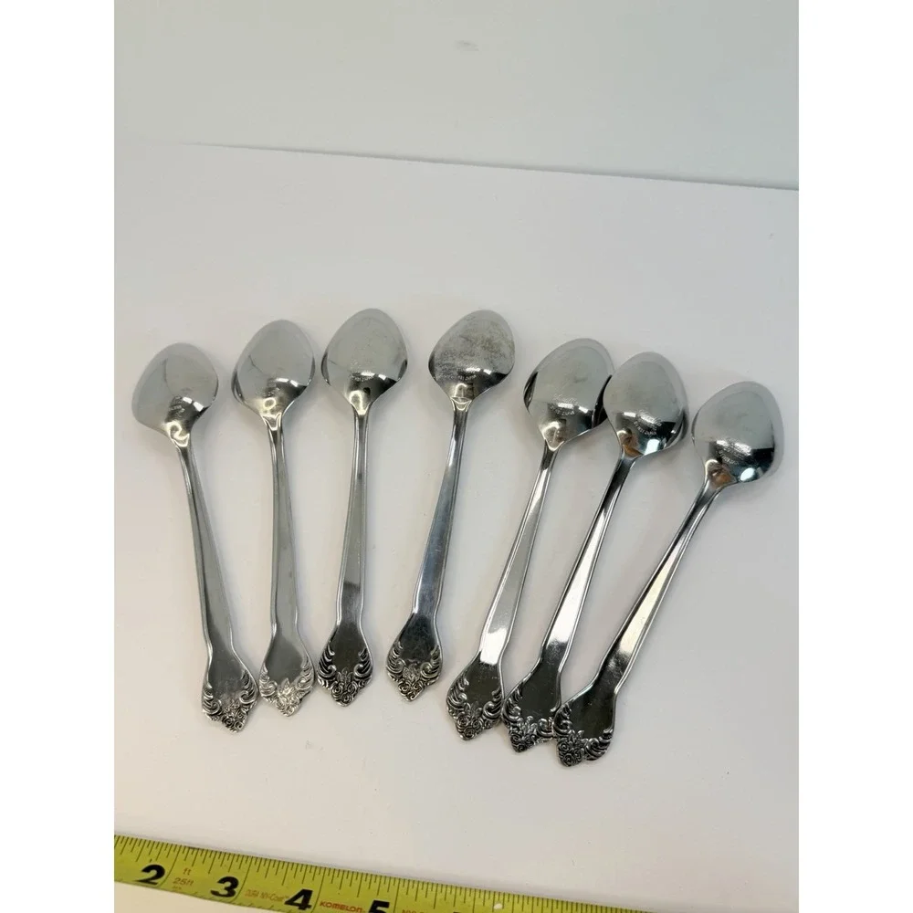 Versailles by MSI Japan Stainless Steel Set of 7 Oval Soup Spoons 7 3/8